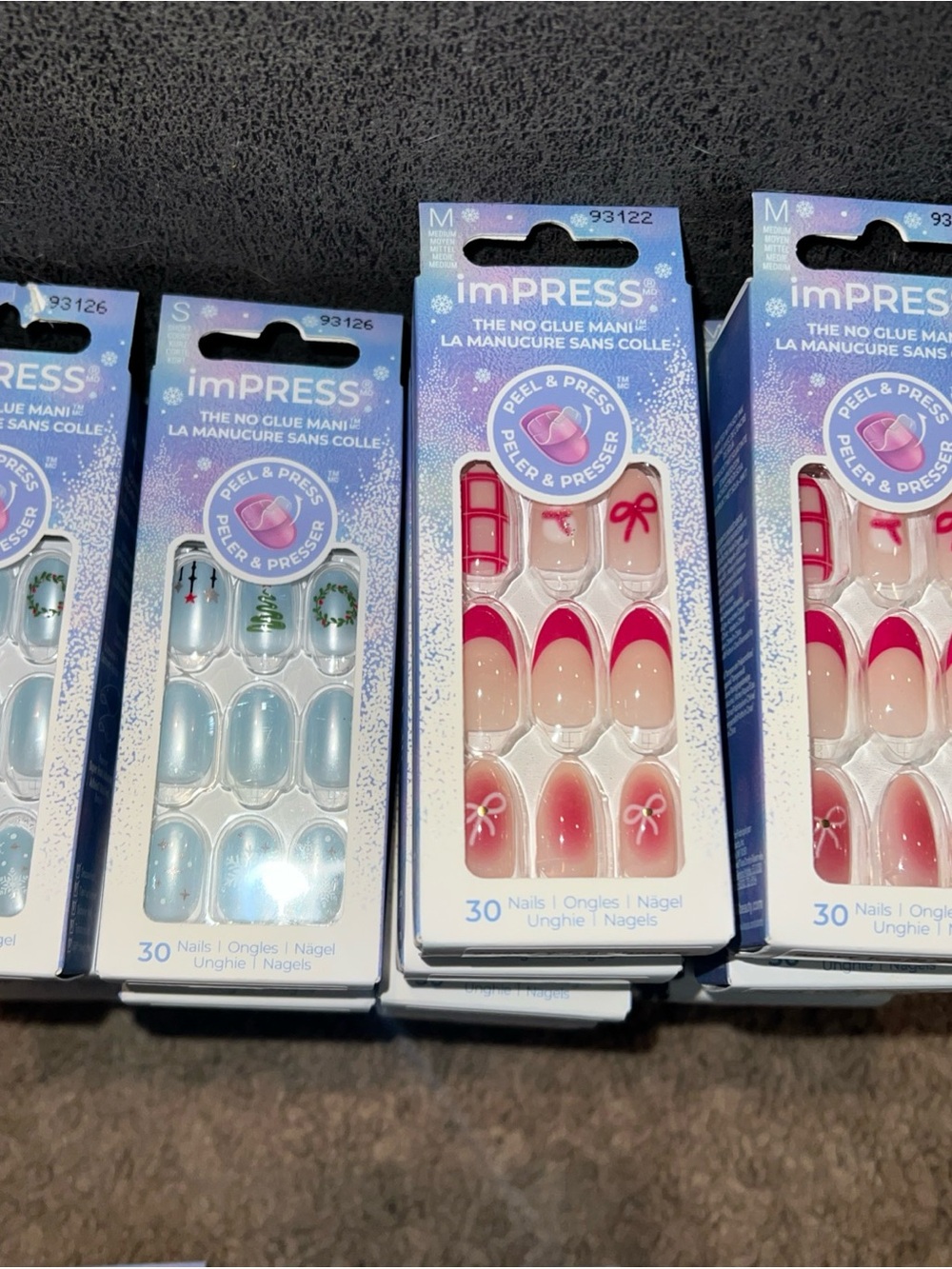 Lot of 35 imPRESS Press-On Nails Set Christmas bundle assorted - Picture 4 of 7